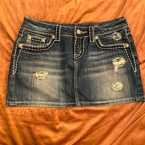 Miss Me Jean Skirt